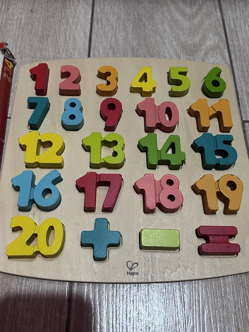 Hape Chunky Number Math Puzzle (Category: Educational & Learning Toys) located in Caloocan City. Submitted by ashleyscorner (Listing ID 1426874432, Image 1). Description: .