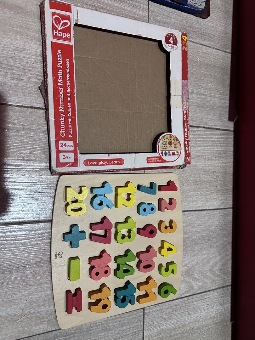 Hape Chunky Number Math Puzzle (Category: Educational & Learning Toys) located in Caloocan City. Submitted by ashleyscorner (Listing ID 1426874432, Image 2). Description: .