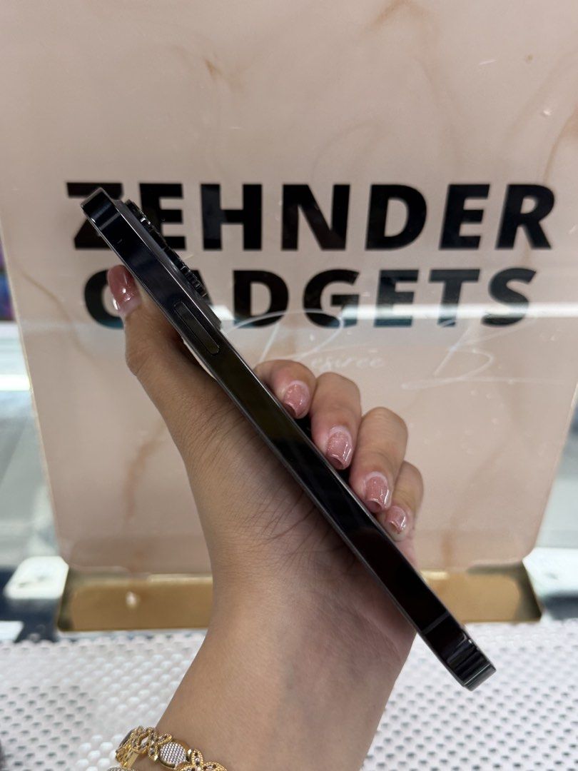 iPhone 14 PRO MAX 256GB SMARTLOCKED (NTC APPROVED) (Category: iPhone 14 Series) located in San Juan City. Submitted by desireebayal96 (Listing ID 1426938408, Image 3). Description: iPhone 14 PRO MAX (BLACK) * NTC APPROVED * SMARTLOCKED * 256GB * 94% BATTERY HEALTH (ORIGINAL CAN CHECK 3 UTOOLS) * 98% SMOOTH * NO ISSUE * NO HISTORY OF REPAIR * NO ICLOUD ISSUE * FACE ID & TRUETONE WORKING * WITH CORD TYPE-C OPEN FOR COD SAME DAY DELIVERY PLUS SHIPPI