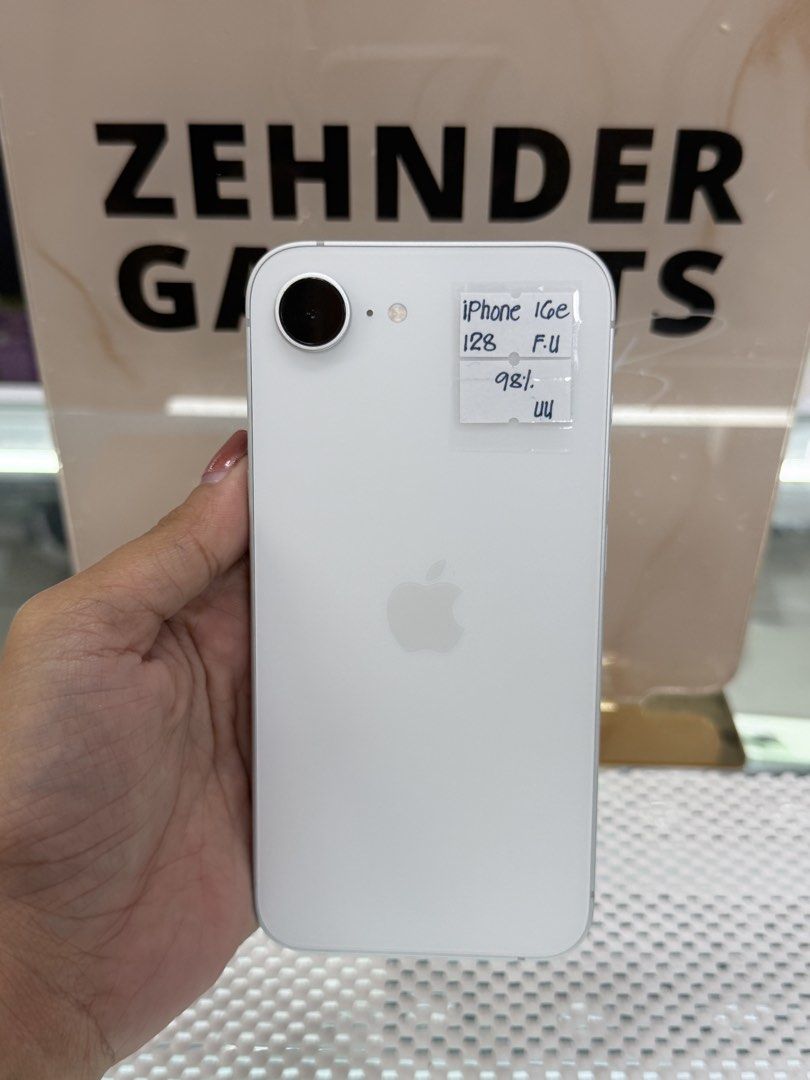 iPhone 16e 128GB OPENLINE (NTC APPROVED) SLIGHTLY USED (Category: iPhone 16 Series) located in San Juan City. Submitted by desireebayal96 (Listing ID 1426930964, Image 1). Description: iPhone 16e (WHITE) * NTC APPROVED * OPENLINE * ANY SIM * 128GB * 98% BATTERY HEALTH * 100% SMOOTH * NO DENTS * NO SCRATCH * NO ISSUE * NO HISTORY OF REPAIR * NOT REFURBISHED * WITH CORD TYPE C OPEN FOR COD SAME DAY DELIVERY PLUS SHIPPING FEE MESSAGE ME DIRECTLY FOR