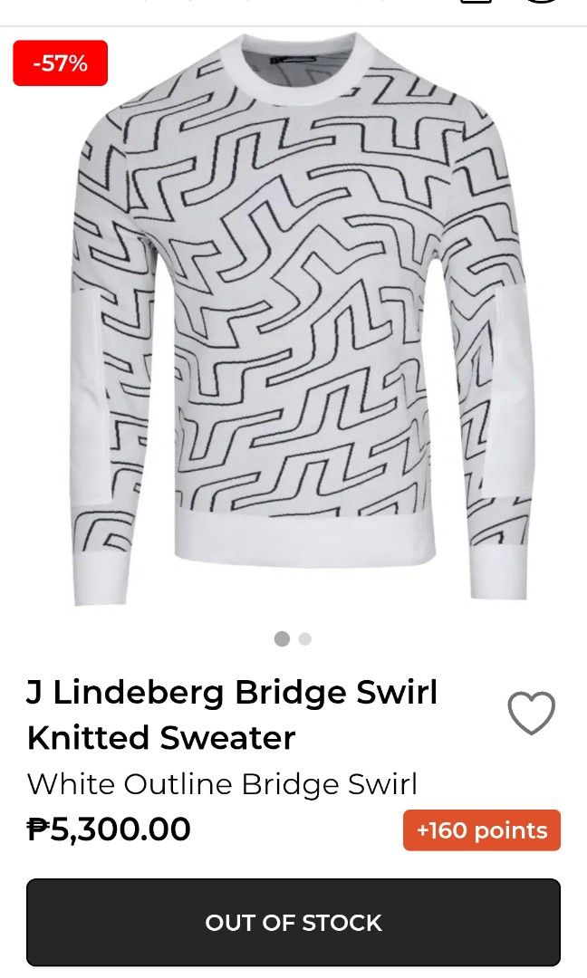 J. Lindeberg Bridge Swirl Knitted Sweater (Category: Coats, Jackets and Outerwear) located in Davao. Submitted by hisdef (Listing ID 1426896161, Image 2). Description: j.lindeberg bridge swirl knitted sweater condition-like new issue-minimal lints size on tag- large Dimensions in inches width-20 length-30 shoulder-18 sleeve-27.