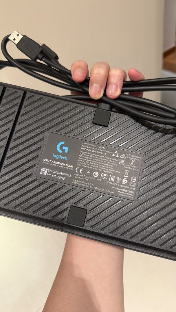 Logitech G512 Carbon GX Blue Mechanical Keyboard Clicky502858337402245121