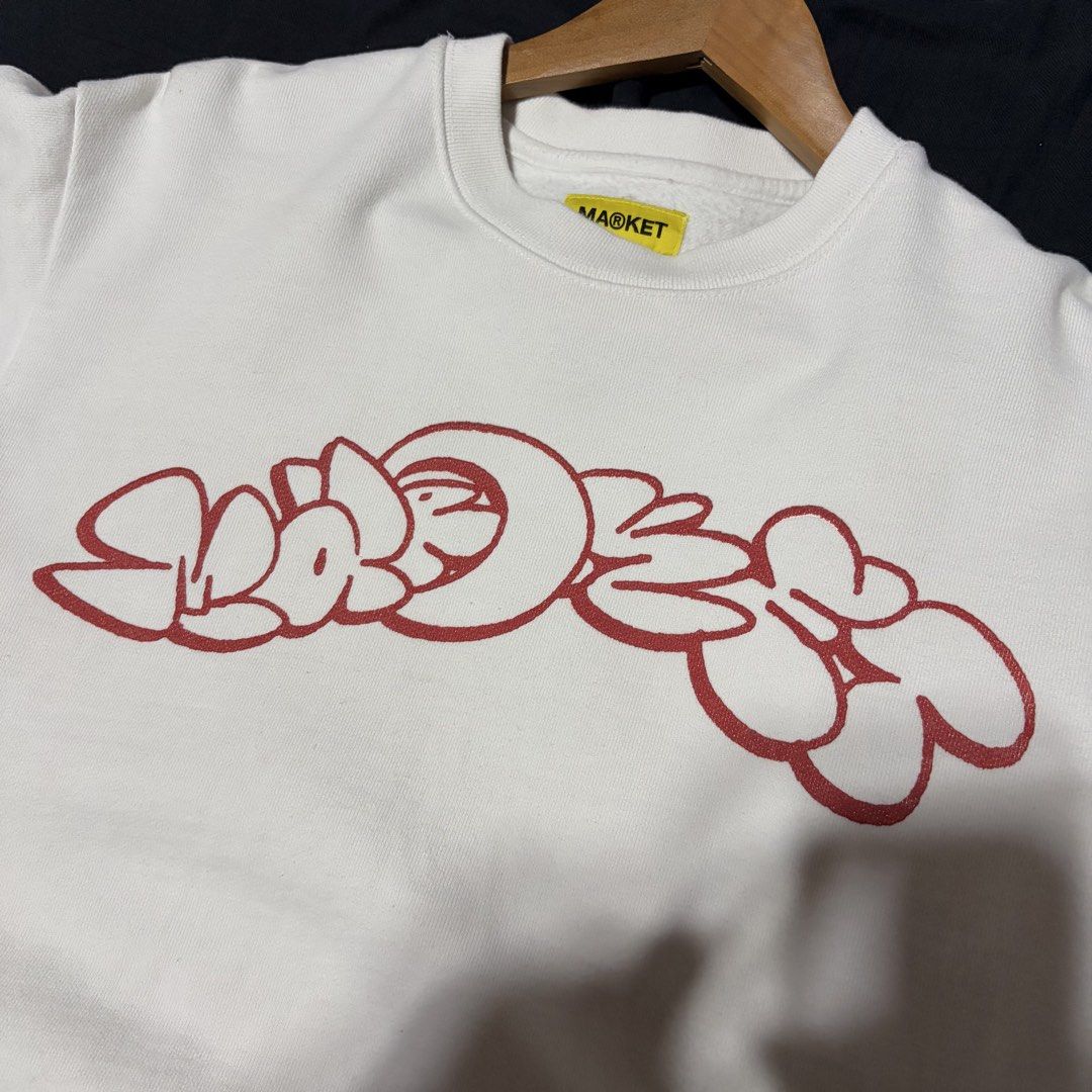 Market Crewneck Sweater (Category: Tshirts & Polo Shirts ) located in Bulacan. Submitted by frugal.search (Listing ID 1426939541, Image 2). Description: Market Crewneck Sweater Size Small on tag Excellent condition No issue 500 pesos + shipping fee Loc: Malolos, Bulacan MOP: Gcash MOD: Jnt & Lalamove.