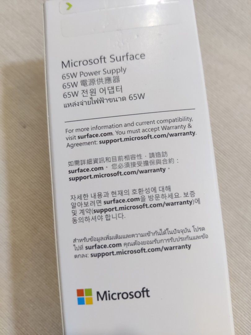 Microsoft Surface 65W Charger Original406061346655447041