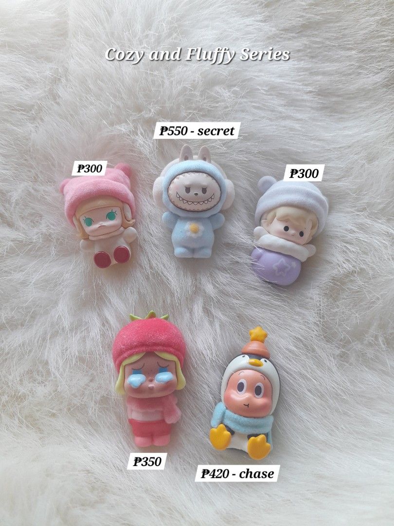 OFFICIAL POP MART Popbean Cozy and Fluffy Series (Category: Plushies & Soft Toys) located in Hagunoy. Submitted by mythylea (Listing ID 1426805621, Image 1). Description: - avail 1 stock each - brand new - chat for more info/offers.