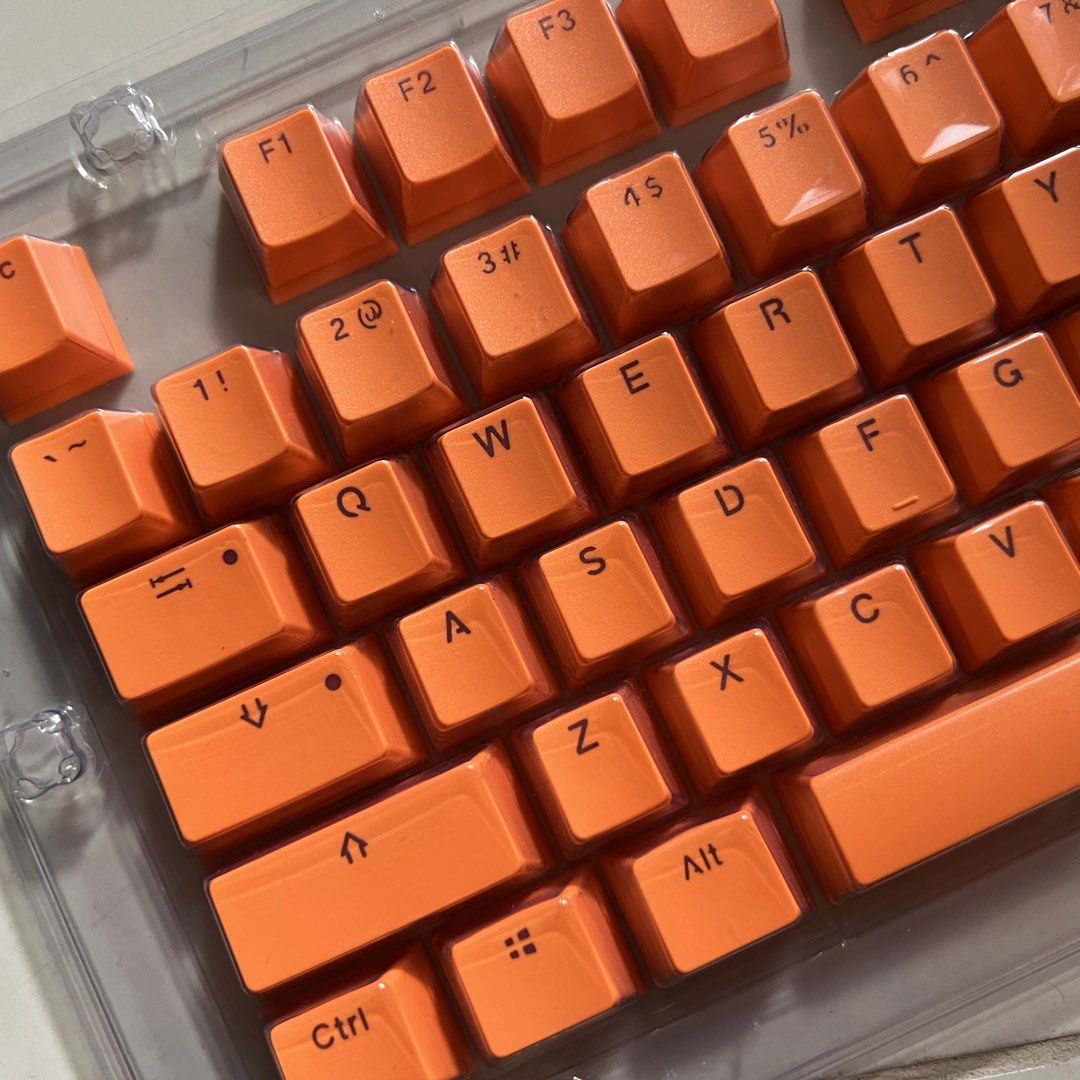 Orange Keycap Set for Custom Mechanical Keyboard, Computers & Tech ...