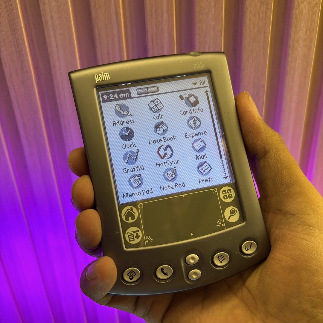 Palm M515 PDA with Cradle (Dock) |SlickSmith Technology (Category: Office & Business Technology) located in Lipa City. Submitted by slicksmithtechnology (Listing ID 1426838234, Image 3). Description: Working and smooth (in mint condition) Palm M515 PDA with its docking station for charging..