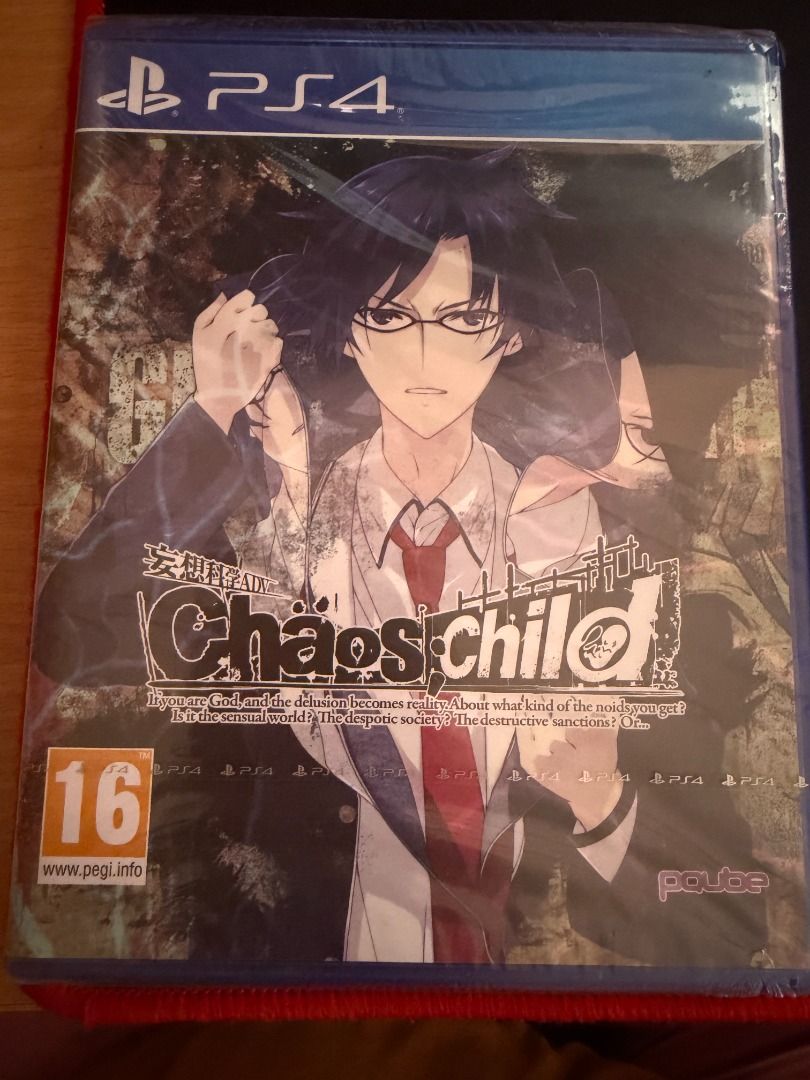 PS4 Chaos;Child (Category: PlayStation) located in Davao. Submitted by personakate (Listing ID 1426824342, Image 1). Description: VN game from the creators of Steins;Gate. Haven't played it, got no time unfortunately..