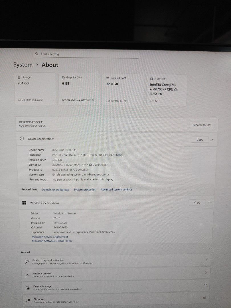 ROG Gaming PC413293538937425922