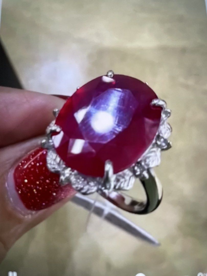 Ruby and Diamond Ring (Category: Rings) located in Singapore. Submitted by gemsandjewelry (Listing ID 1426928201, Image 8). Description: K18 white gold Japan 8.78 gram Ruby 12.23 Diamonds 0.19.