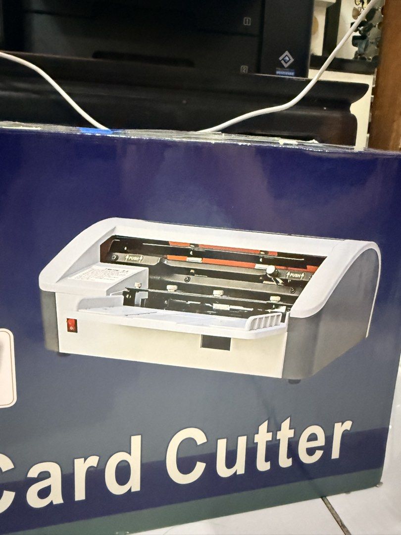 Semi Automatic Card Cutter (Category: Craft Supplies & Tools) located in General Trias. Submitted by dine1011 (Listing ID 1426916755, Image 2). Description: Brand new, box was opened for checking and testing.
