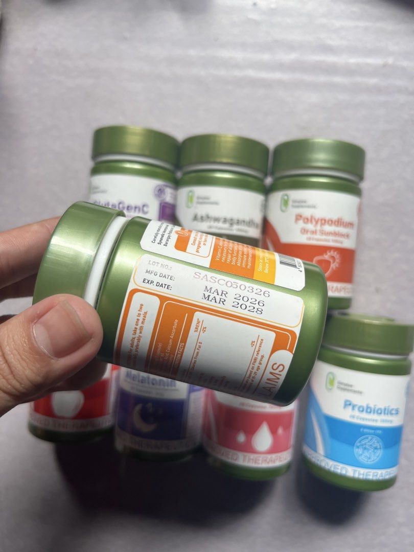 Simple Supplements - Assorted Capsules (Category: Health Food, Drinks & Tonics) located in Bulacan. Submitted by camillecal37993 (Listing ID 1426838937, Image 2). Description: 120 EACH. ALL SEALED. Take all for 900 200-300 ORIG SRP..