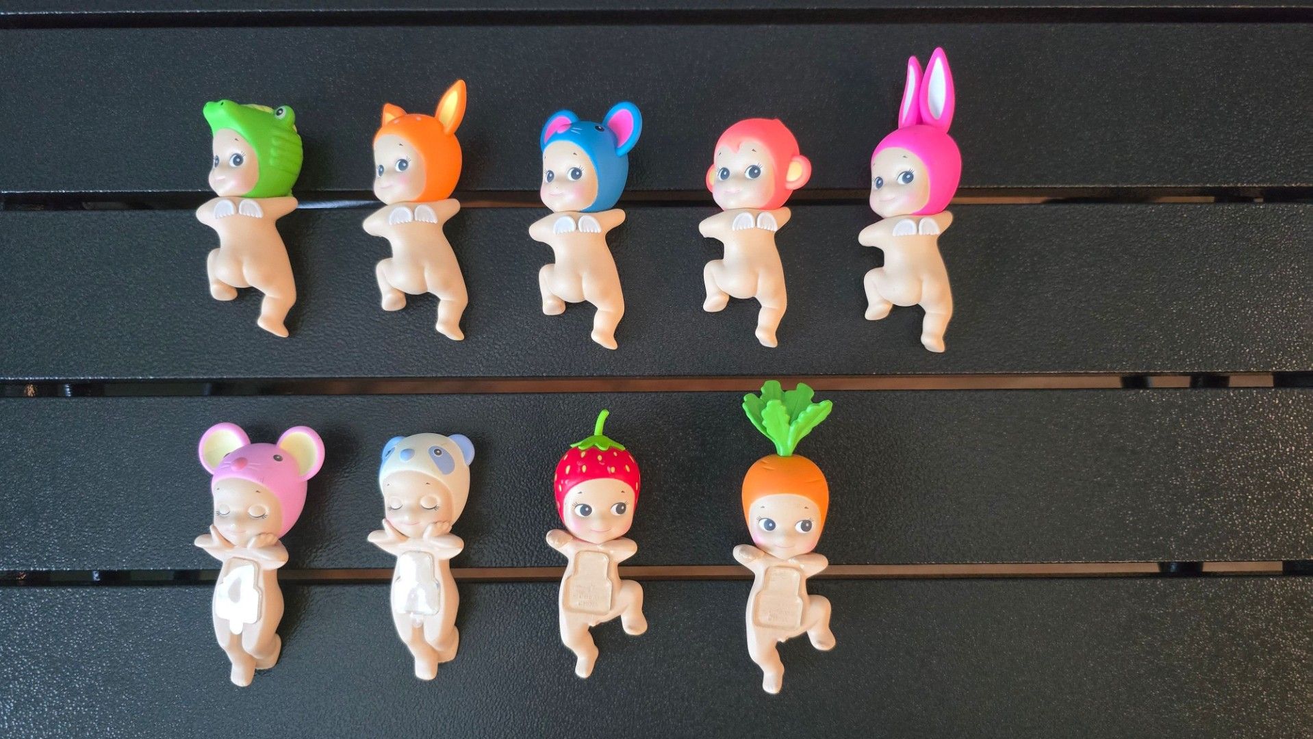 Sonny Angel Hippers (Category: Designer & Blind Box Toys) located in Singapore. Submitted by ashleeyme (Listing ID 1426857072, Image 1). Description: authentic, put on display. like brand new. no box. buy more cheaper. $11 onwards strawberry - sold.