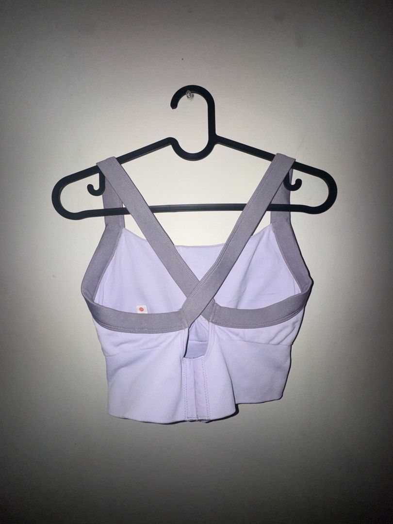 Sports Bra - Lavender (Category: Activewear) located in Paranaque City. Submitted by kdpreloved_ (Listing ID 1426900803, Image 2). Description: Medium to large Medium on tag, no flaw Pwede pang yoga or Pilates .