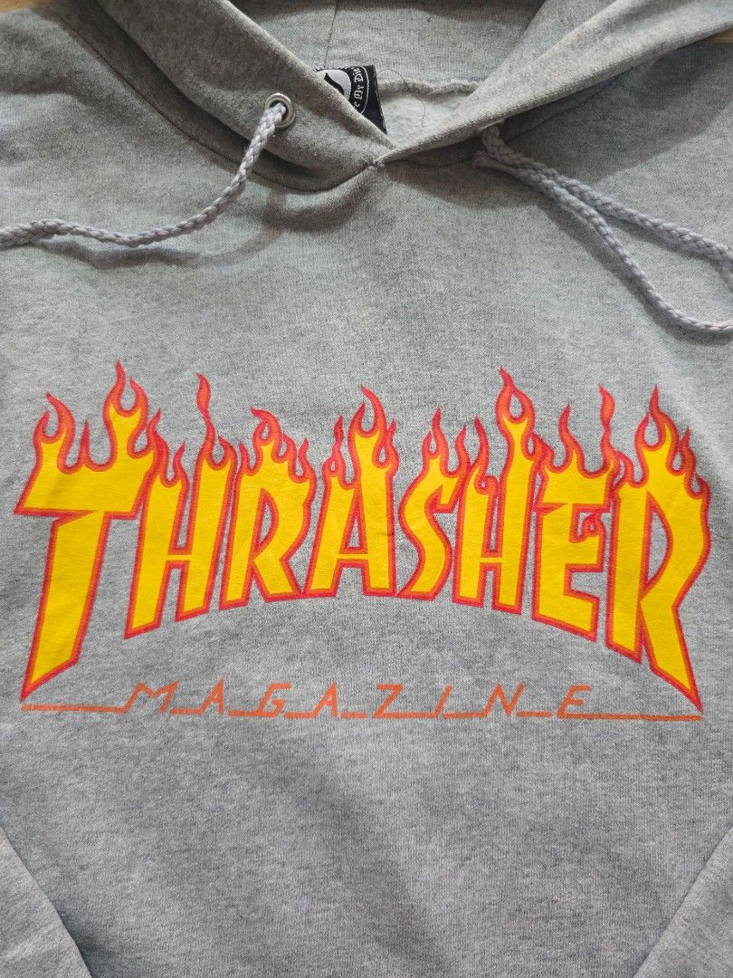 Thrasher Magazine Hoodie (Category: Hoodies) located in Santa Rosa. Submitted by Tapsilog732 (Listing ID 1426836986, Image 3). Description: excellent condition, 8.5/10 color rate. 21x27 dimes. .