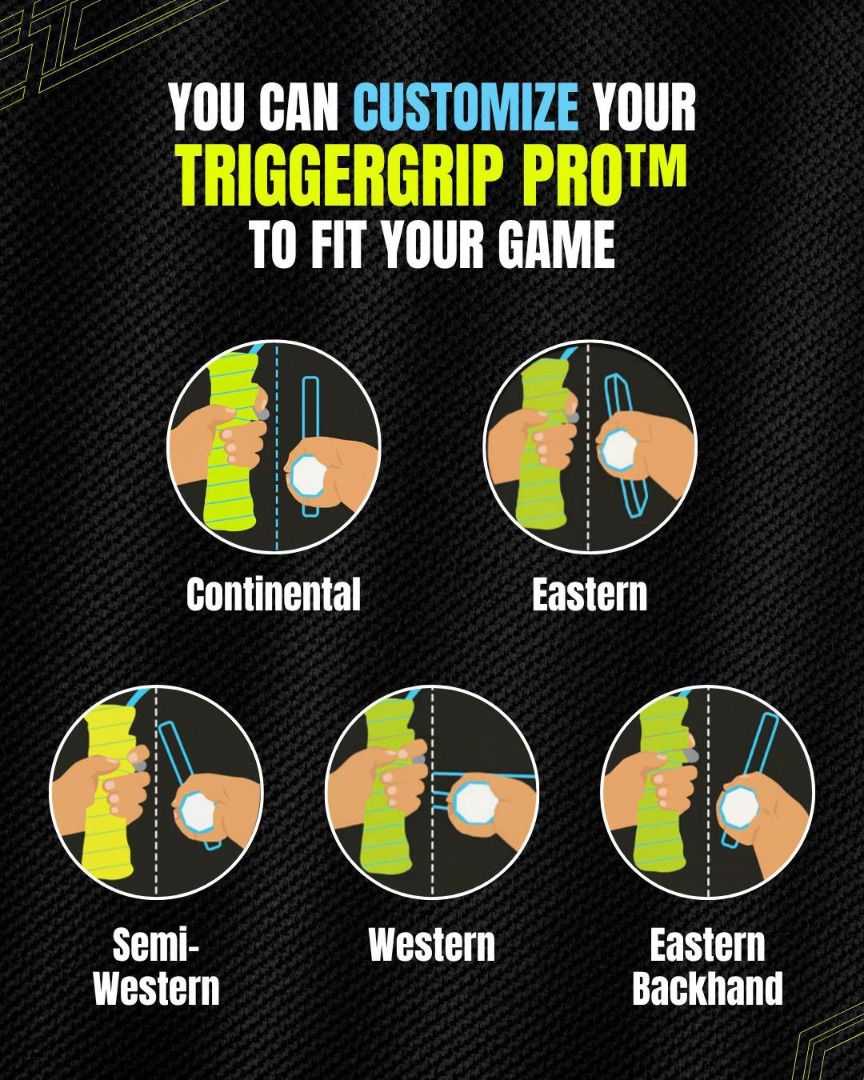 Trigger Grip Pro (Category: Other Sports Equipment and Supplies) located in Singapore. Submitted by thepaddlevault (Listing ID 1424329318, Image 3). Description: Great for control and fixing your grip. Helped me improve my forehand drive and consistency in my shots. The main reason I use it is to help with my tennis elbow, really helped out there for sure. Not for everyone but its great if you struggle with control and want some way to help your 