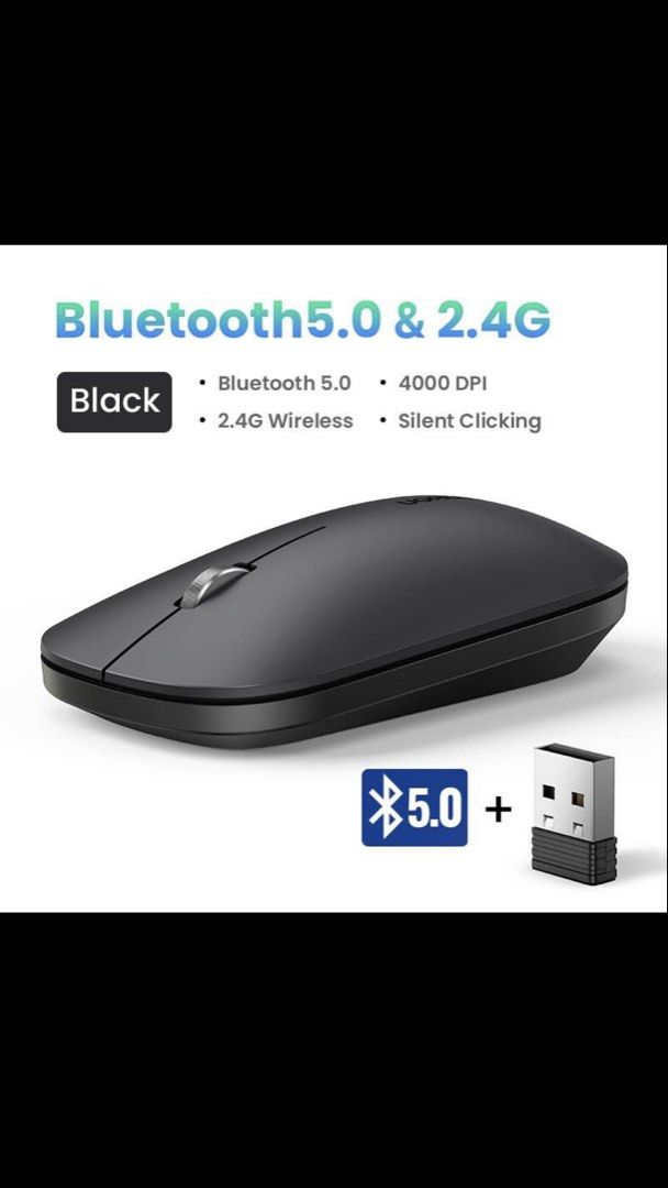 UGREEN Bluetooth 5.0 Wireless Mouse (Category: Mouse & Mousepads) located in Paranaque City. Submitted by togs_mnl (Listing ID 1426940740, Image 1). Description: .