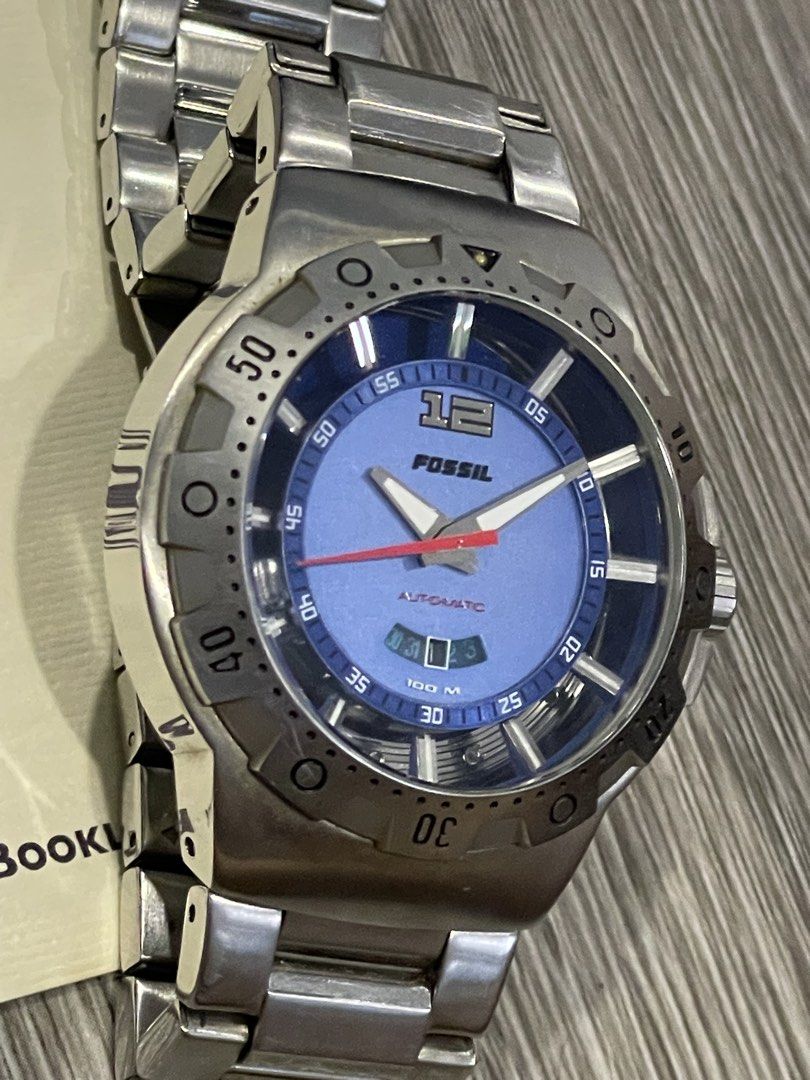 Used Fossil Blue Poseidon Automatic Divers watch (Category: Men's Watches) located in Mandaluyong City. Submitted by emes9 (Listing ID 1426832706, Image 2). Description: Used Fossil Blue Poseidon Automatic Divers watch. In excellent condition. Stainless steel bracelet, diver style bezel. .