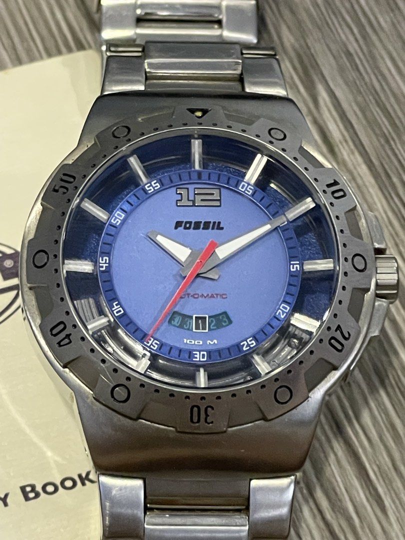 Used Fossil Blue Poseidon Automatic Divers watch (Category: Men's Watches) located in Mandaluyong City. Submitted by emes9 (Listing ID 1426832706, Image 3). Description: Used Fossil Blue Poseidon Automatic Divers watch. In excellent condition. Stainless steel bracelet, diver style bezel. .