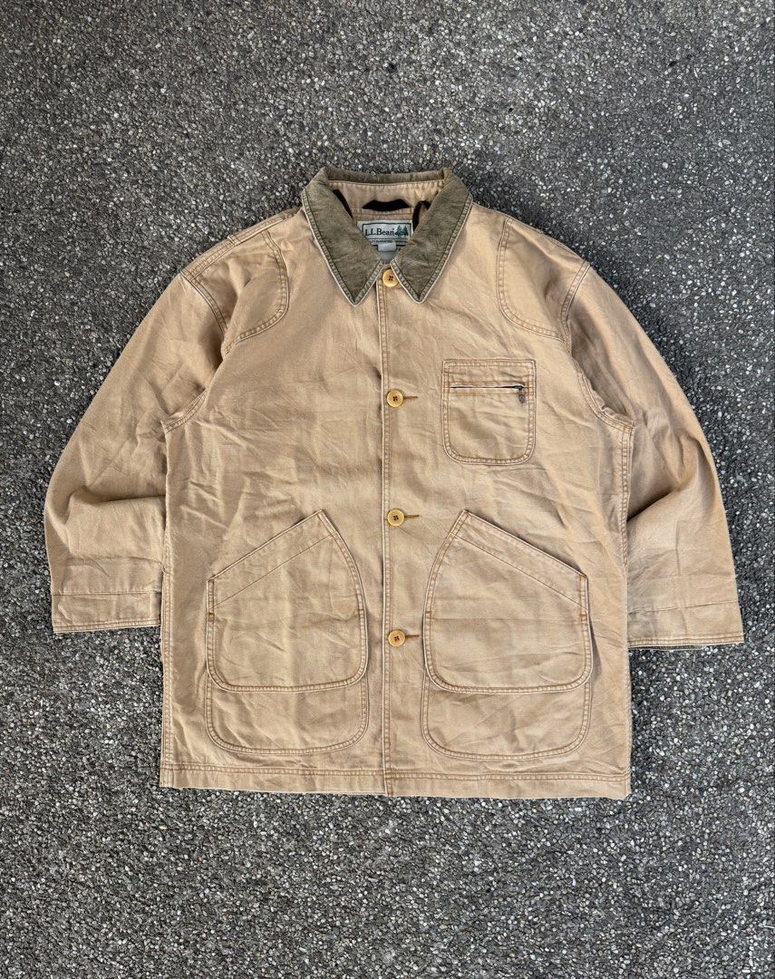 Vintage LL Bean Canvas Barn Coat (Category: Coats, Jackets and Outerwear) located in Quezon City. Submitted by though.bare (Listing ID 1426876392, Image 1). Description: Fits on M-L for Men In good, worn condition. Width : 25" Length : 32" Sleeve : 21.5" Shoulder : 22.5" No-when worns. Listings not marked sold/reserved are available. These are preloved/used items, manage expectations. Visit my profile for more!.