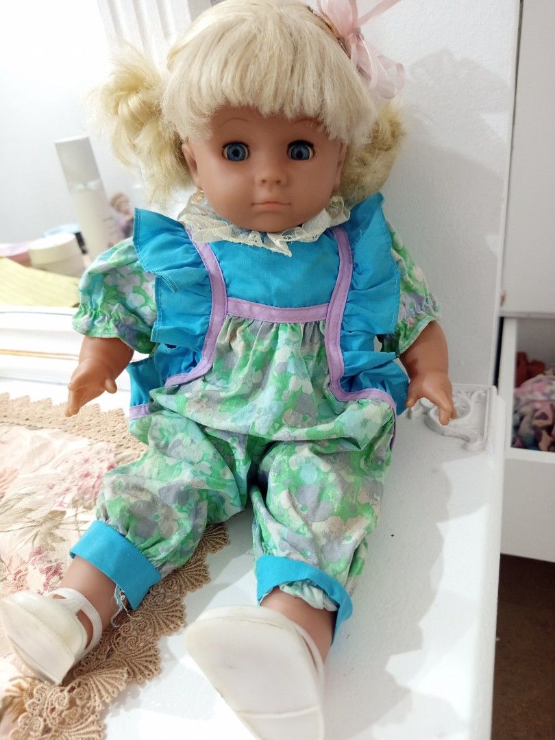 Vintage rare Simba baby doll (Category: Kids Toys) located in Ozamiz City. Submitted by mariesdolls21 (Listing ID 1426901886, Image 1). Description: vintage rare Simba Toys baby doll (1980s-early 1990s.) In good condition po Simba Toys is a German manufacturer(from Germany) ₱600+sf Gcash payments only j&t shipping Pm for details.