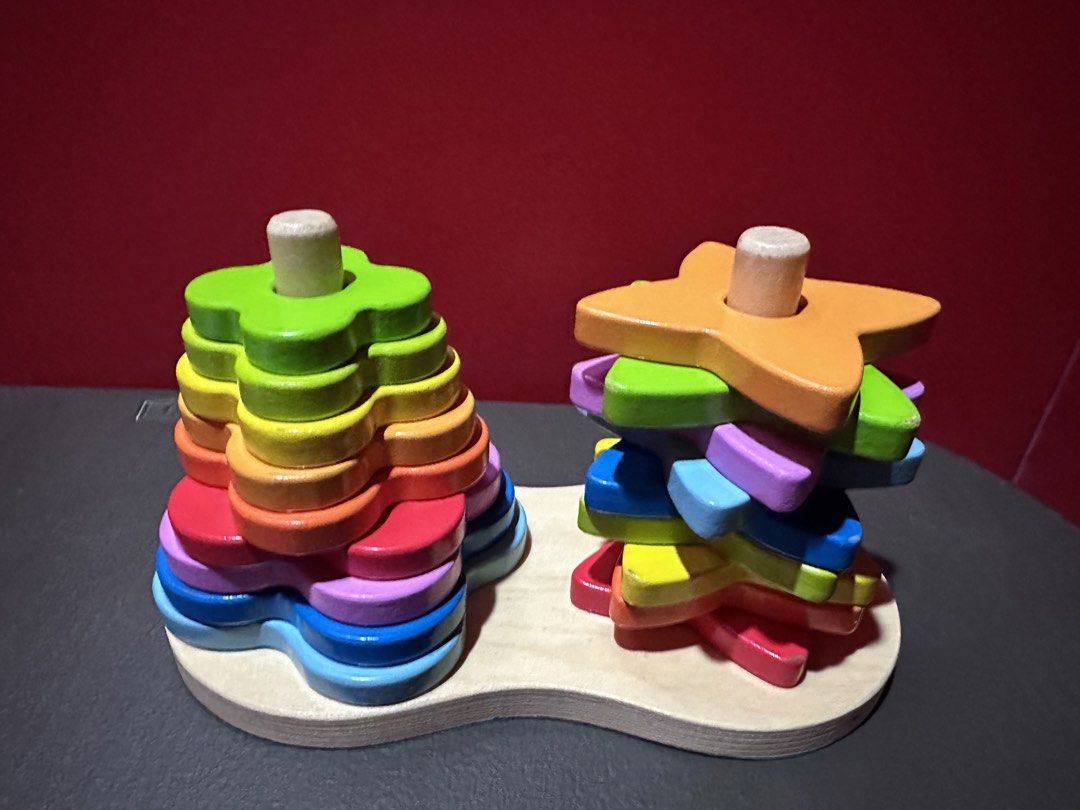 Wooden Stacking Shape Sorter (Category: Educational & Learning Toys) located in Caloocan City. Submitted by ashleyscorner (Listing ID 1426874108, Image 1). Description: .