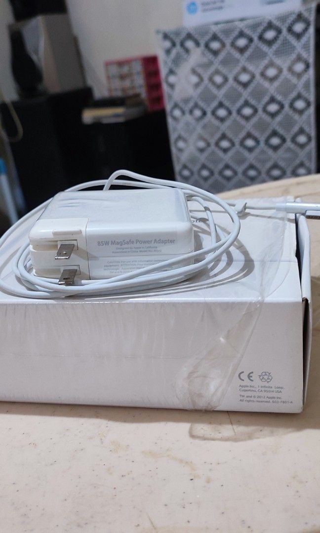 85 WATTS ORIGINAL MAGSAFE POWER ADAPTOR FOR MACBOOK (Category: Chargers & Cables) located in Marilao. Submitted by rudybrandis96dts (Listing ID 1426134968, Image 1). Description: - 85 WATTS ORIGINAL APPLE MAGSAFE POWER ADAPTOR FOR MACBOOK PRO. - L-TIP TYPE - BRAND NEW OLD STOCK, STILL WITH BOX - NEVER BEEN USED. WE JUST OPEN THE BOX TO TEST THE UNIT, AND IT WORKS PERFECTLY GREAT - NO ISSUE - PRICE IS 595.00 ( SLIGHTLY NEGOTIABLE - OPEN FOR PICK-U