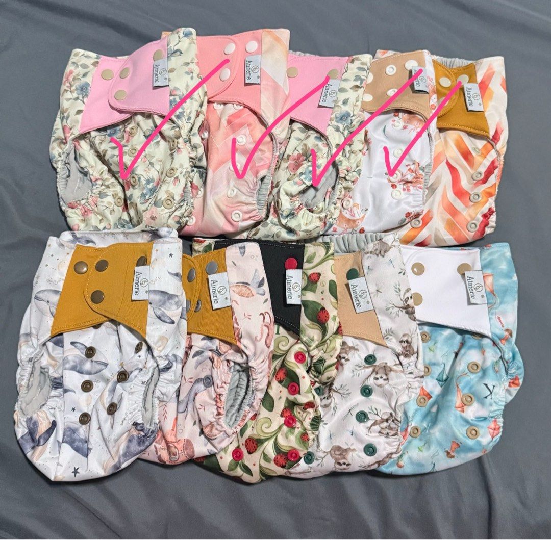 Aimerie Special Cloth Diaper with free inserts (Category: Other Baby Bathing & Changing Needs) located in Anda. Submitted by disaccharide (Listing ID 1427031556, Image 3). Description: Take all 6 for only ₱999 Preloved rarely used hindi ko keri .