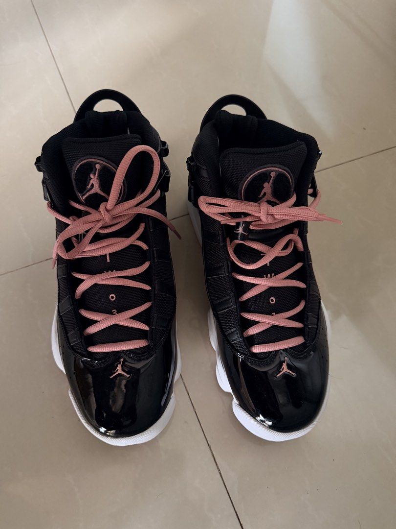 Authentic Air Jordan 6 Rings Black Pink (Category: Sneakers) located in Makati City. Submitted by rcloset_ (Listing ID 1427025475, Image 2). Description: .