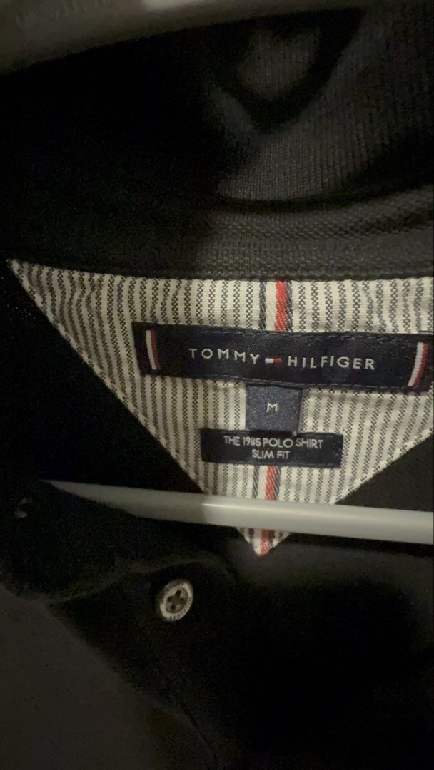 Authentic Tommy Hilfiger Polo Shirt (Category: Tshirts & Polo Shirts ) located in Mandaluyong City. Submitted by huntervip (Listing ID 1426966991, Image 2). Description: Black in color bought in Tommy H Greenbekt Rarely used slimfit Medium size .