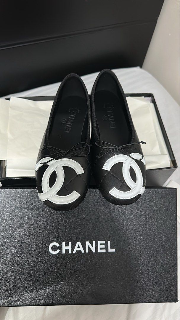 Chanel Cambon Flats (Category: Sneakers & Footwear) located in Manila. Submitted by luvsosa (Listing ID 1426971999, Image 1). Description: - All Sizes Available -With Box, Pouch and Cards - DM IF U WANT PROOF OF PURCHASE OR OTHER INQUIRIES -MOP: Gcash -MOD: J&T or Lalamove.