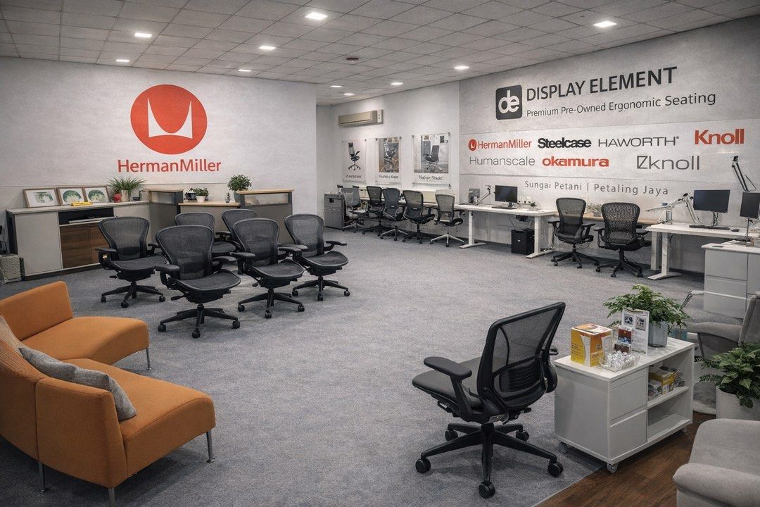 Clearance raya offer!!!! Until 18 mac only. FRACTION PRICE @was rm1999 before Herman miller aeron size b basic chair.installment AVAILABLE (Category: Office & Business Technology) located in Kuala Lumpur. Submitted by displayelement1 (Listing ID 1178752310, Image 1). Description: https://linktr.ee/displayelement PLEASE LET US KNOW IF YOU WANT TO PURCHASE BY credit card INSTALLMENT in shoppe OTHER PAYMENT METHOD. WE ACCEPT CREDIT CARD, DEBIT CARD,