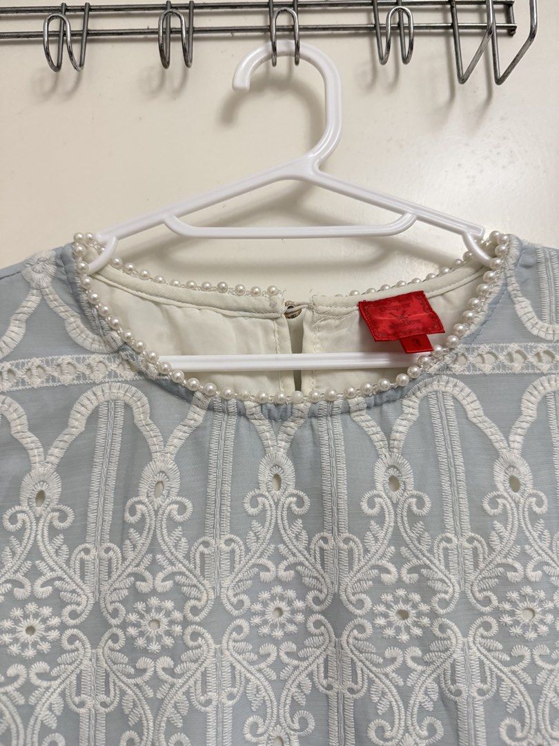 Embroidered Top with Pearl Details (Category: Blouses) located in Makati City. Submitted by kdbl_ (Listing ID 1427006777, Image 2). Description: .