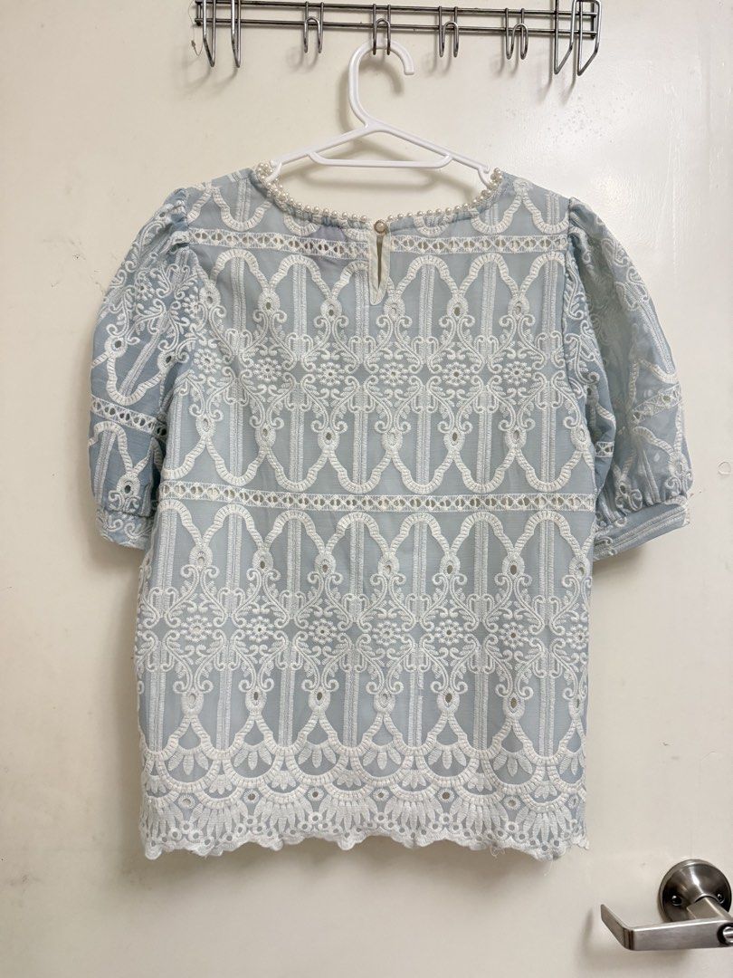 Embroidered Top with Pearl Details (Category: Blouses) located in Makati City. Submitted by kdbl_ (Listing ID 1427006777, Image 3). Description: .