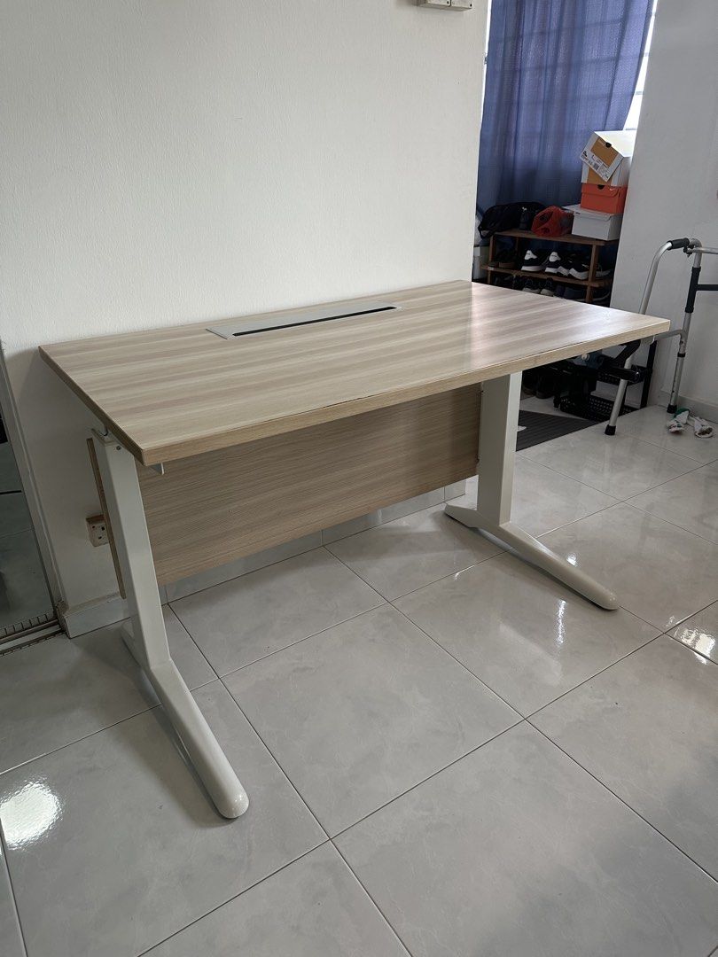 ErgoEdge Manual Height Adjustable Desk, Furniture & Home Living ...