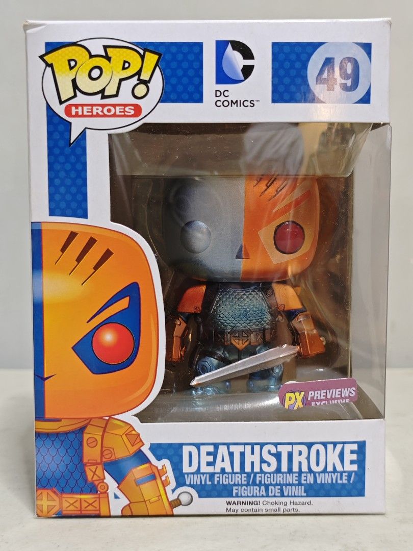 Funko Pop! Heroes Deathstroke (Category: Designer & Blind Box Toys) located in San Juan City. Submitted by zashichua (Listing ID 1427002599, Image 1). Description: bnew. PX exclusive.