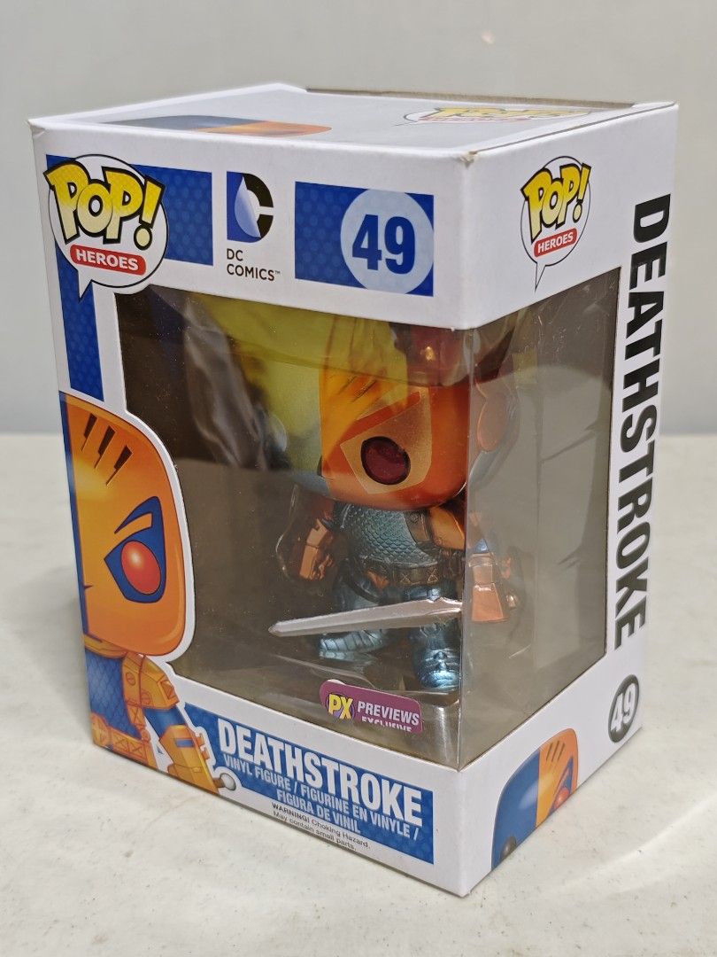 Funko Pop! Heroes Deathstroke (Category: Designer & Blind Box Toys) located in San Juan City. Submitted by zashichua (Listing ID 1427002599, Image 2). Description: bnew. PX exclusive.