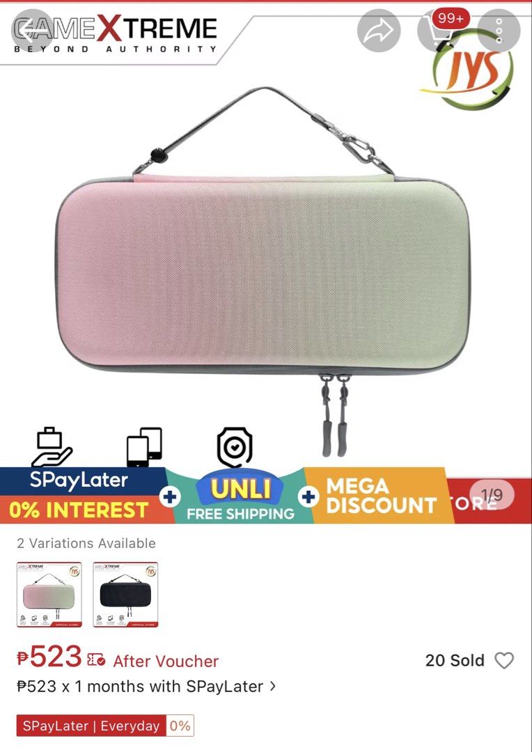 GameXtreme Switch Case Travel Case for Nintendo Switch 2 (Category: Nintendo) located in Quezon City. Submitted by aija.declutters (Listing ID 1427004908, Image 1). Description: RFS: Bought extra.