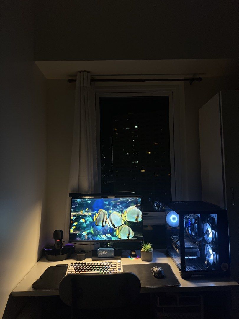 Gaming PC - AMD Ryzen 5 5600G (Category: Desktops) located in Pasig City. Submitted by lortega (Listing ID 1427024450, Image 3). Description: Custom-built gaming PC featuring an AMD Ryzen 5 5600G processor. Includes 16GB of Kingston Fury RAM, a 480GB WD Green NVMe SSD, and a 1TB Seagate Barracuda HDD. Housed in an InPlay Seaview Palace Mini Black case and powered by a Corsair CV750 power supply. The motherboard is a Gigabyte B450M DS3H. Honest is