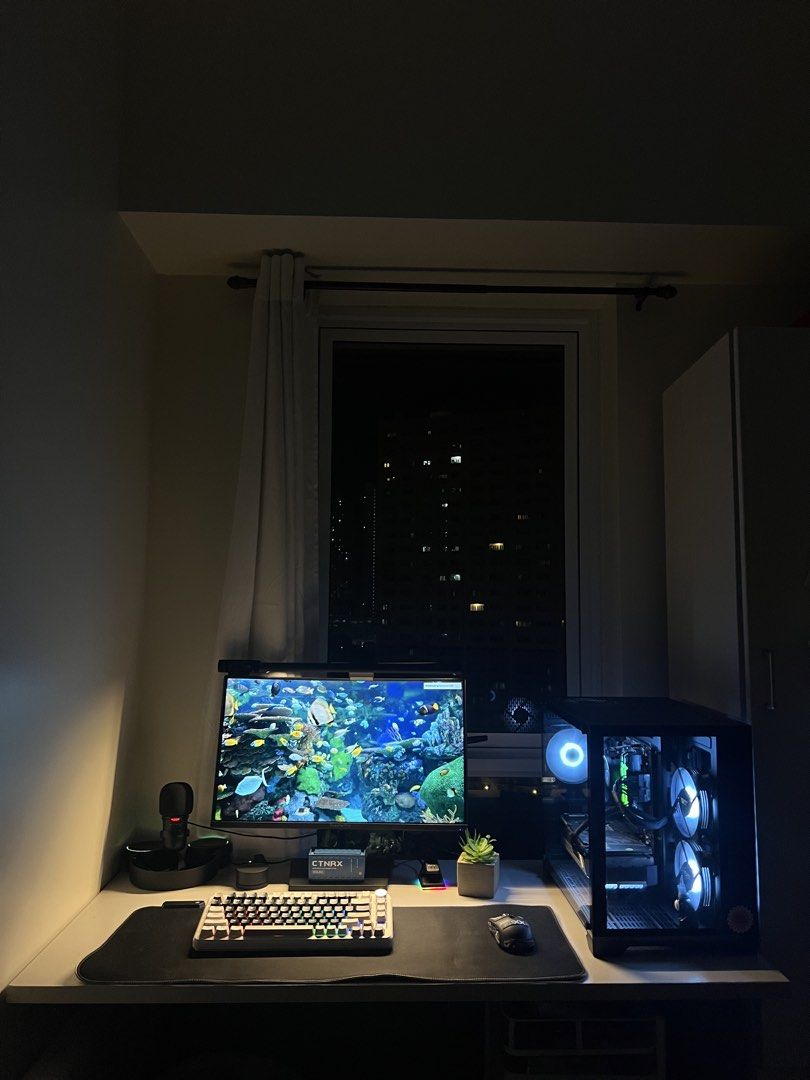 Gaming PC - AMD Ryzen 5 5600G (Category: Desktops) located in Pasig City. Submitted by lortega (Listing ID 1427024450, Image 1). Description: Custom-built gaming PC featuring an AMD Ryzen 5 5600G processor. Includes 16GB of Kingston Fury RAM, a 480GB WD Green NVMe SSD, and a 1TB Seagate Barracuda HDD. Housed in an InPlay Seaview Palace Mini Black case and powered by a Corsair CV750 power supply. The motherboard is a Gigabyte B450M DS3H. Honest is