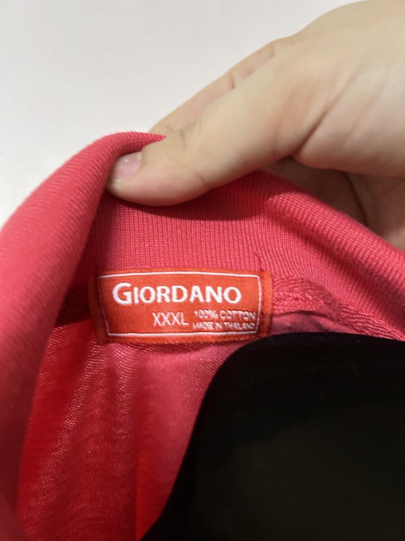 Giordano Polo Dress (Category: Dresses) located in Valenzuela. Submitted by princessjc (Listing ID 1427099292, Image 3). Description: Giordano polo dress in a coral color. Features a yellow lion logo on the chest. It has a collared neckline and short sleeves with white trim. The dress is made of 100% cotton. Perfect for casual wear. Fits - Small - Medium.