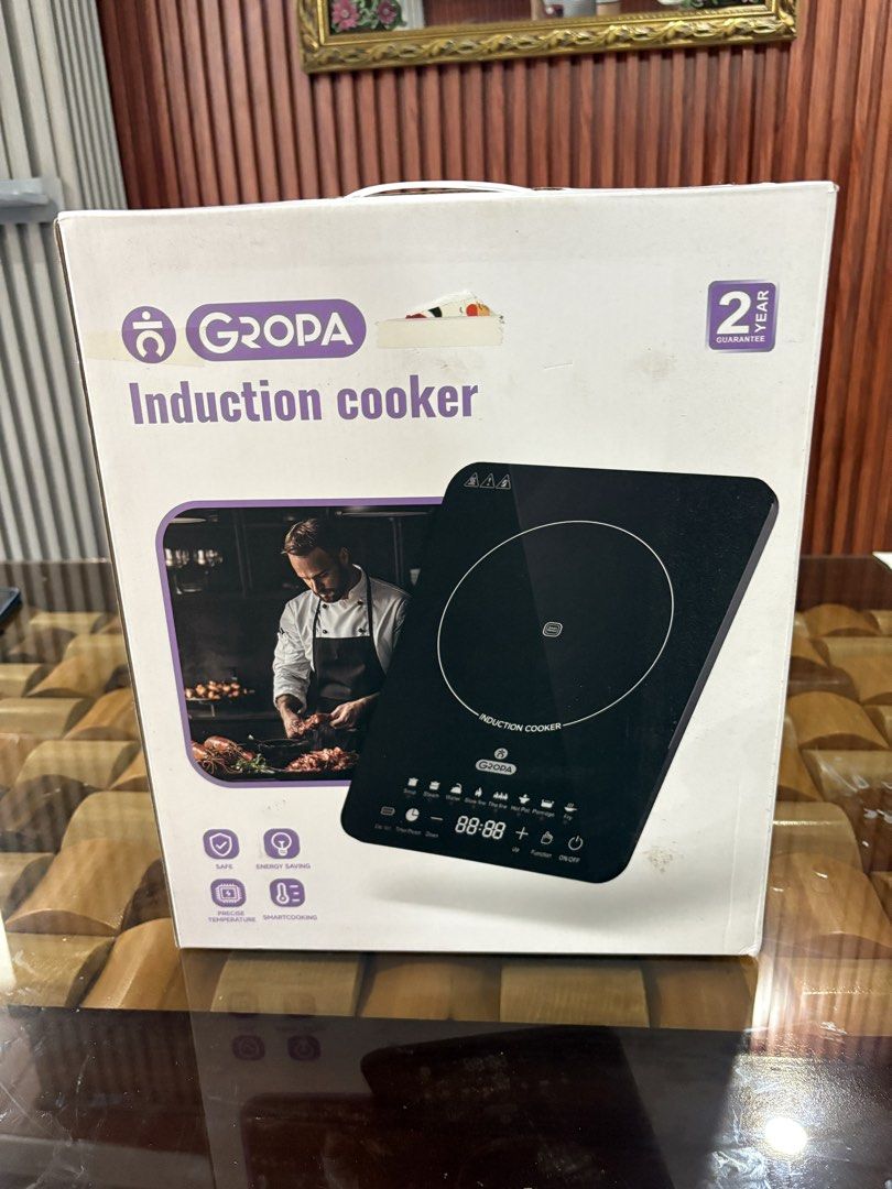 Gropa Induction Cooker (Category: Cookware & Accessories) located in Manila. Submitted by shop_hana (Listing ID 1427069869, Image 1). Description: BRAND NEW WITH BOX Gropa Induction Cooker .