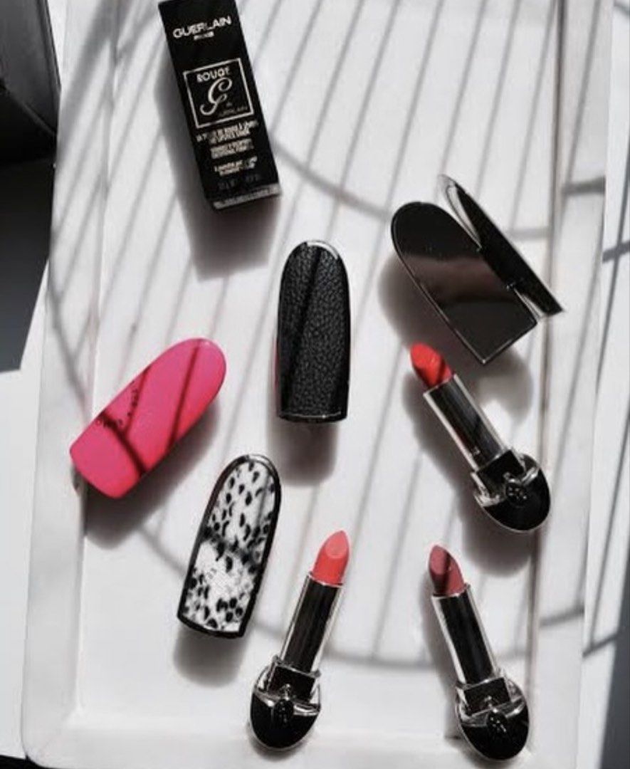 Guerlain Rouge G Case & Refill Set (Category: Makeup) located in Bulacan. Submitted by shopwithme_23 (Listing ID 1427005429, Image 3). Description: Case (perfect black case) + Refill Lipstick Shades: N03 & N06 .