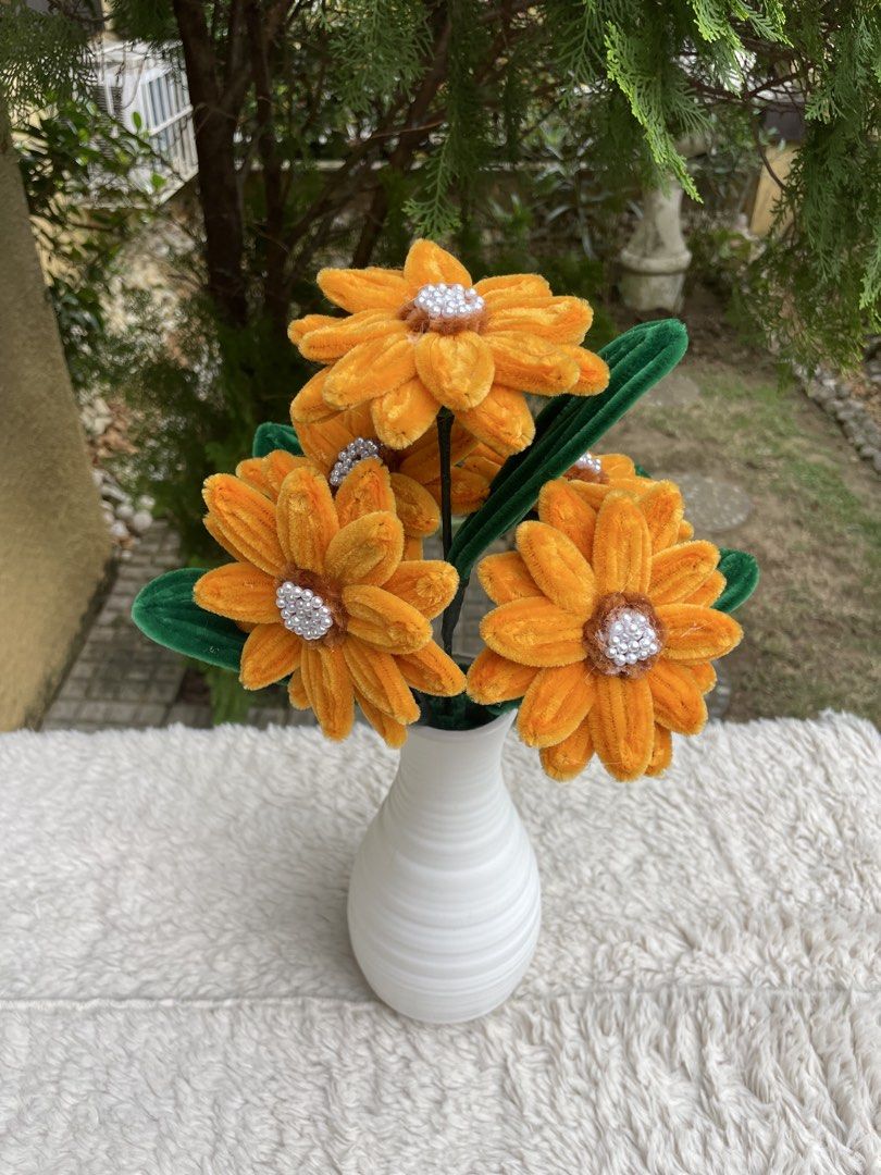 Handmade Orange Flower Bouquet with Vase (Category: Flowers & Bouquets) located in Rizal. Submitted by arlynazanion16 (Listing ID 1427007284, Image 2). Description: .