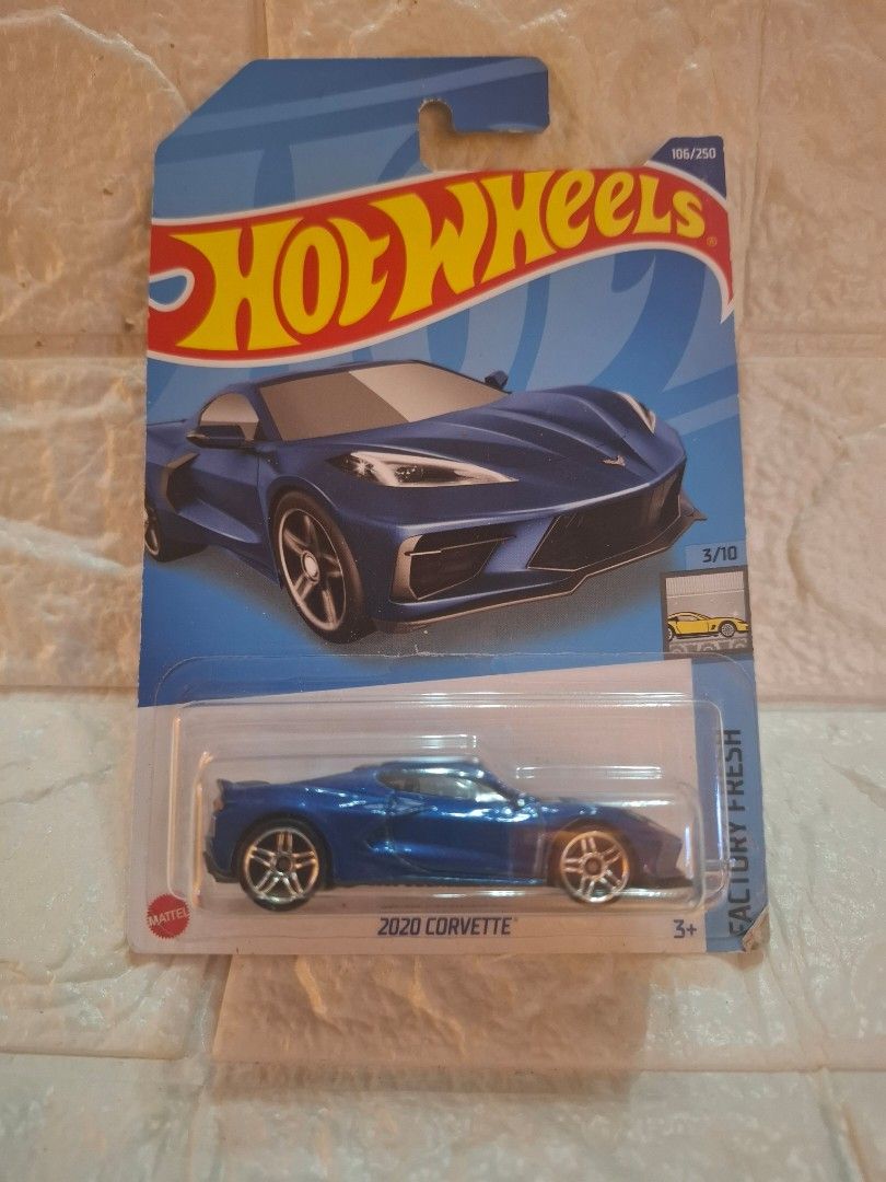 Hot Wheels 2020 Corvette (Category: Vehicle & Diecast Models) located in Narvacan. Submitted by jigger85_2ndaccount (Listing ID 1426982185, Image 1). Description: Hot Wheels 2020 Corvette diecast car. It is blue and comes in its original packaging. The car is part of the Factory Fresh series. It is a collectible item for car enthusiasts..