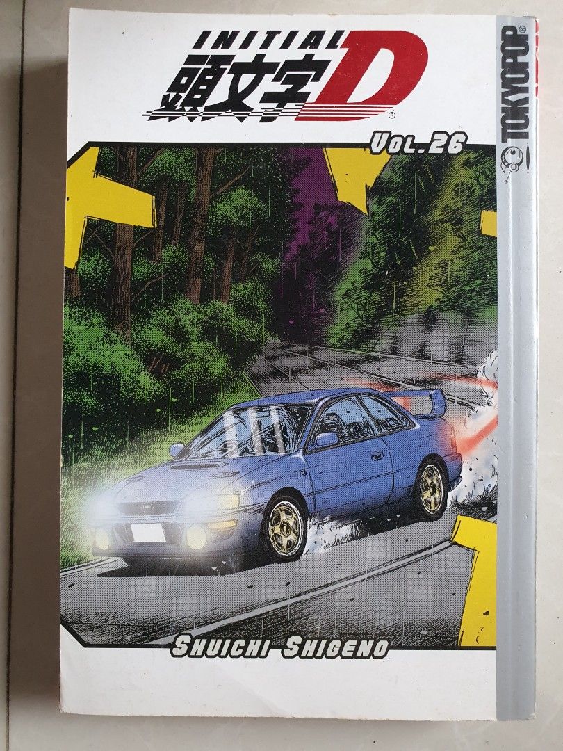 Initial D Vol. 26 Manga (Category: Comics & Manga) located in Meycauayan. Submitted by shoptoown (Listing ID 1427042056, Image 1). Description: Initial D Volume 26 manga. Published by Tokyopop. Features a blue car on the cover. The back cover includes a summary of the story. The manga is in English. .