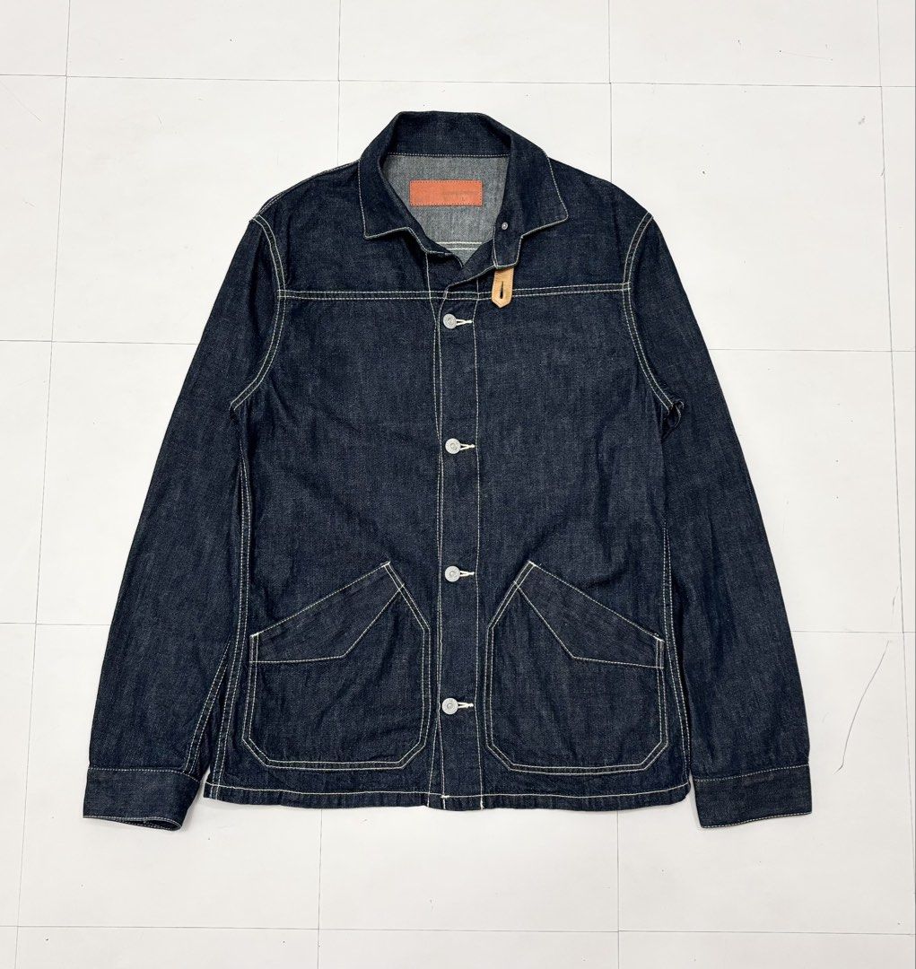 Journal Standard Japan Indigo Denim Jacket (Category: Coats, Jackets and Outerwear) located in Makati City. Submitted by bzspr (Listing ID 1426968497, Image 2). Description: Journal Standard Japan Indigo Denim Jacket Length 28 inches Width 20 inches.