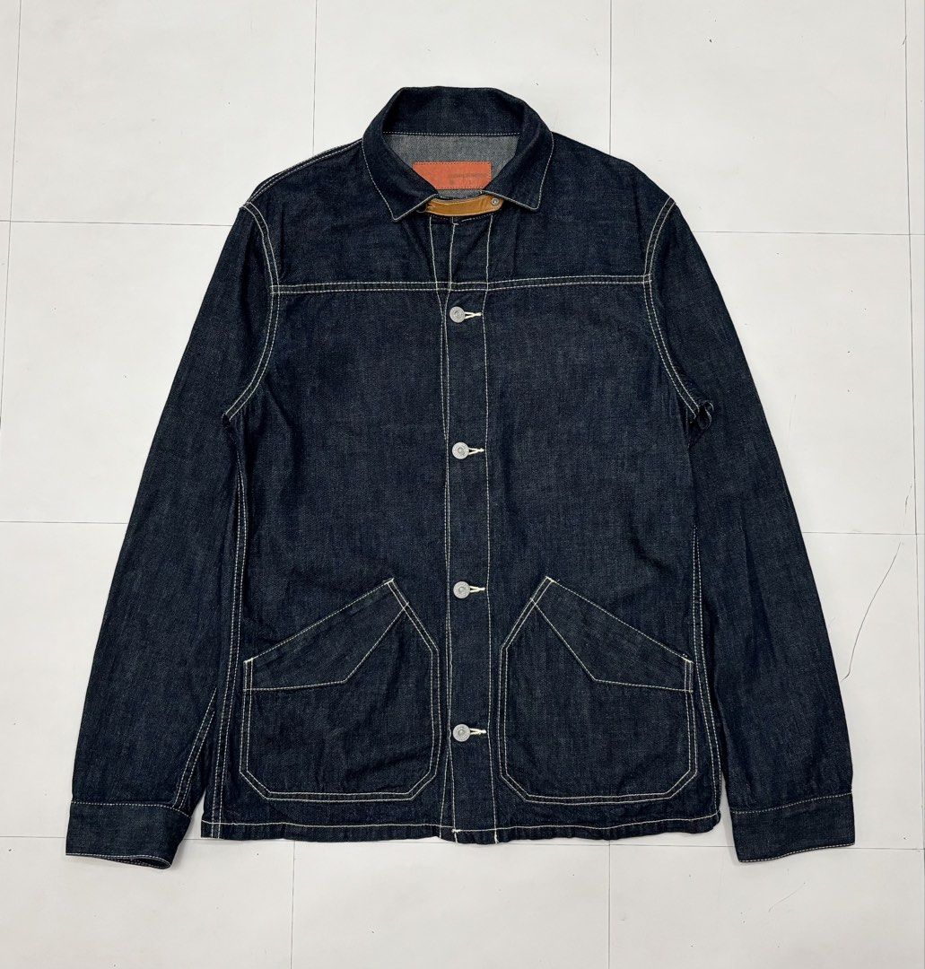 Journal Standard Japan Indigo Denim Jacket (Category: Coats, Jackets and Outerwear) located in Makati City. Submitted by bzspr (Listing ID 1426968497, Image 1). Description: Journal Standard Japan Indigo Denim Jacket Length 28 inches Width 20 inches.