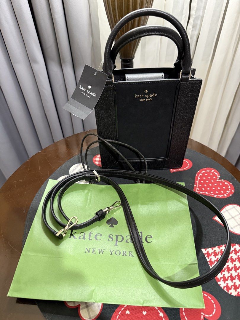 Kate Spade New York Mini Shoulder bag (Category: Luxury Bags & Wallets) located in Marikina City. Submitted by stuffs23 (Listing ID 1426897585, Image 1). Description: Cutee design, leather and velvet material in the middle. .