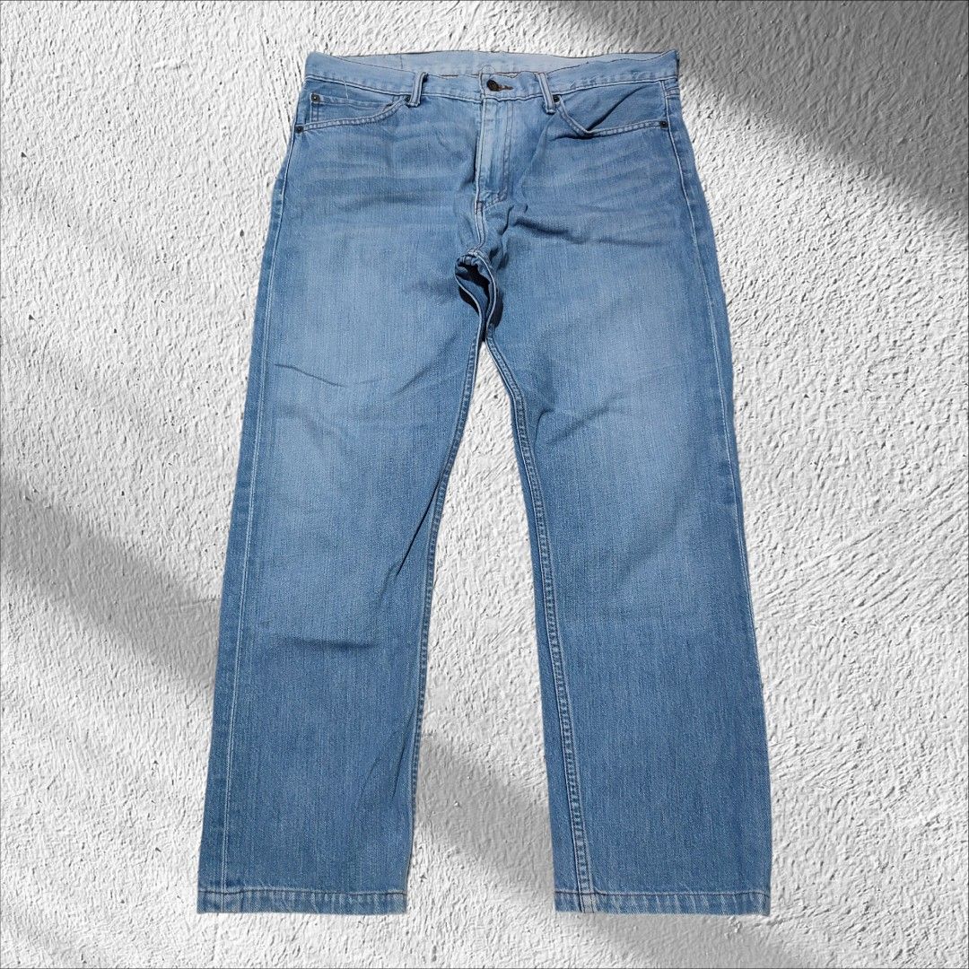 Levi's 508 Regular Taper Jeans W36 L34 (Category: Jeans) located in Manila. Submitted by anthonig (Listing ID 1427112295, Image 1). Description: Levi's 508 jeans in a light blue wash. Features a button fly and the classic Levi's red tab on the back pocket. The size is W36 L34. The jeans have a regular fit with a slight taper. The jeans have a classic five-pocket design. The jeans are made of denim..